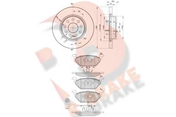 Set frana, frana disc