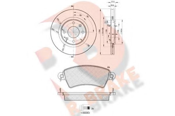 Set frana, frana disc