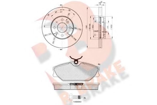 Set frana, frana disc