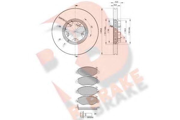 Set frana, frana disc