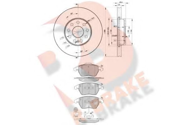Set frana, frana disc