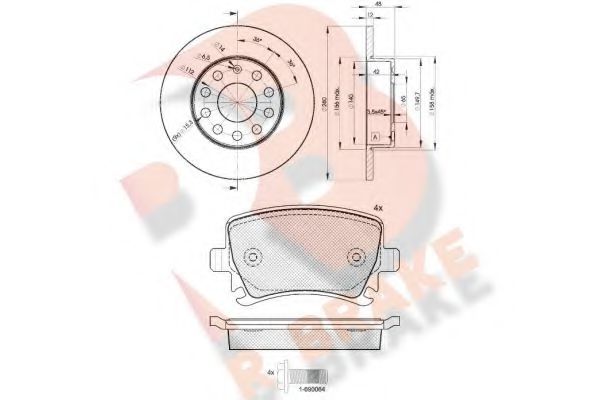 Set frana, frana disc