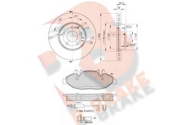 Set frana, frana disc