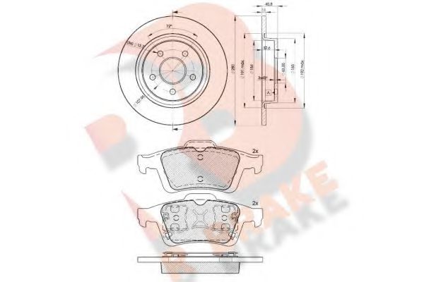 Set frana, frana disc