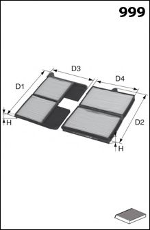 Filtru, aer habitaclu