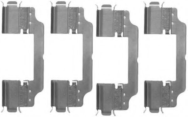 Set accesorii, placute frana