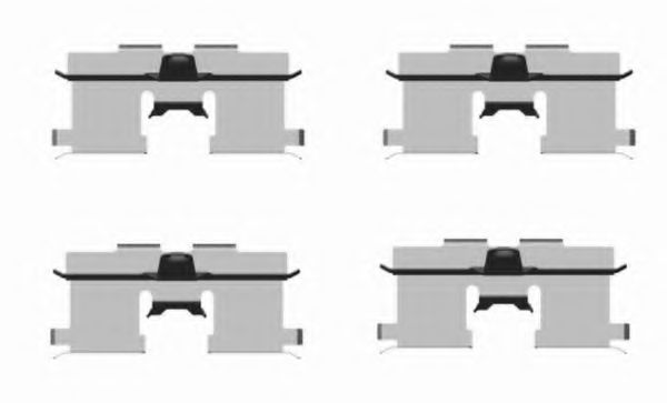 Set accesorii, placute frana