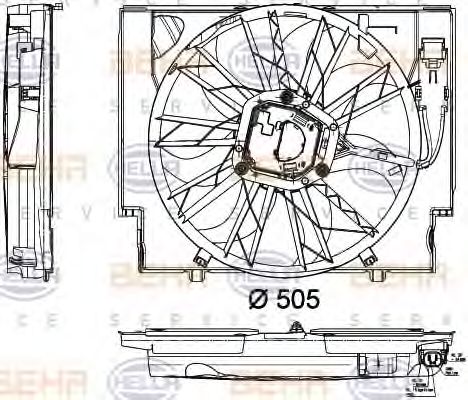 Ventilator, radiator