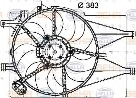 Ventilator, radiator