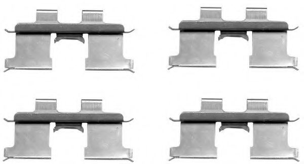 Set accesorii, placute frana