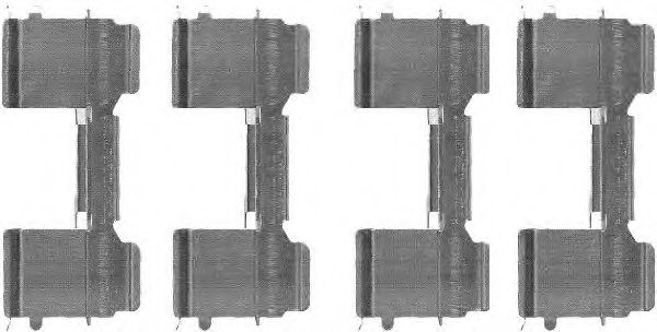 Set accesorii, placute frana