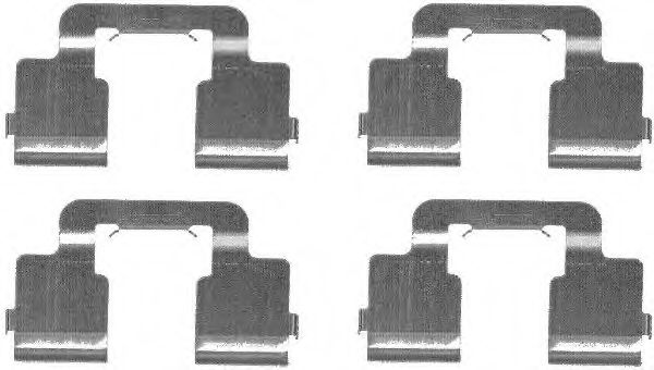 Set accesorii, placute frana