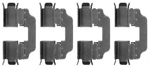 Set accesorii, placute frana