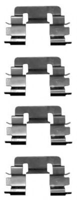 Set accesorii, placute frana