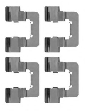Set accesorii, placute frana