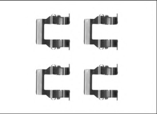 Set accesorii, placute frana
