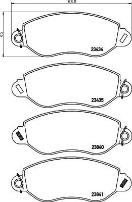 Set frana, frana disc