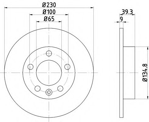 Set frana, frana disc