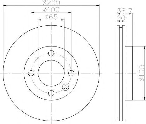 Set frana, frana disc