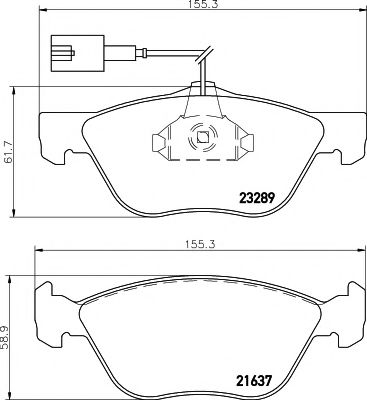 Set frana, frana disc