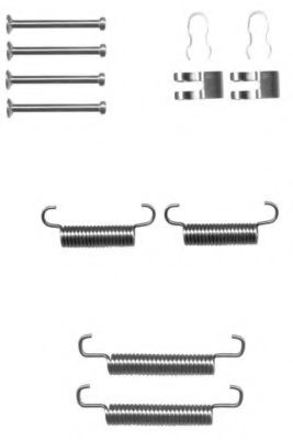 set accesorii, saboti frana parcare