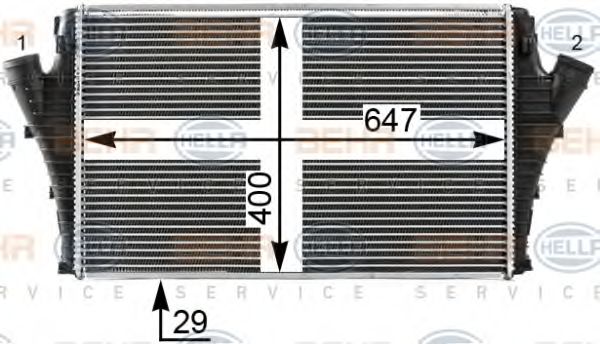 Intercooler, compresor