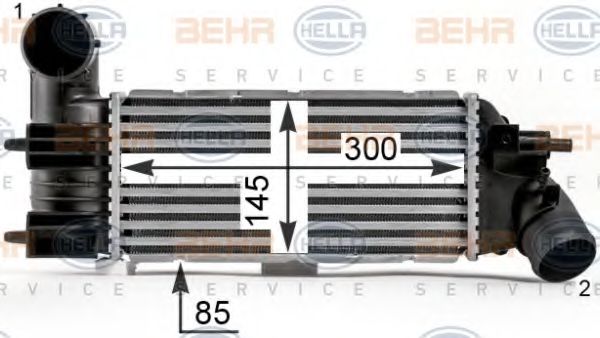 Intercooler, compresor