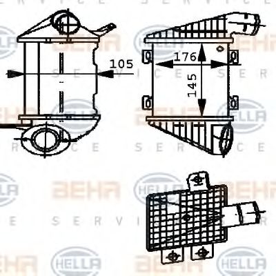 Intercooler, compresor