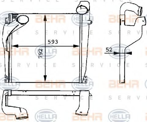 Intercooler, compresor