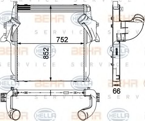 Intercooler, compresor