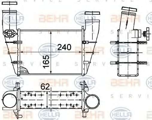 Intercooler, compresor