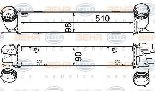 Intercooler, compresor