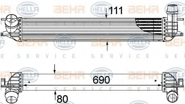 Intercooler, compresor