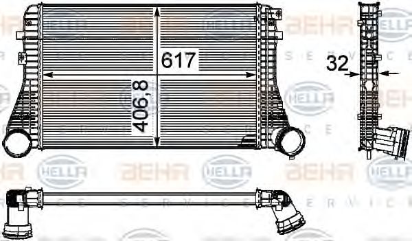 Intercooler, compresor