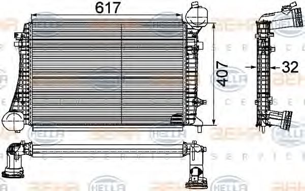 Intercooler, compresor
