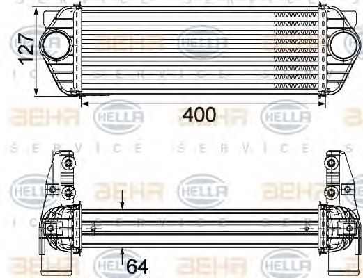 Intercooler, compresor