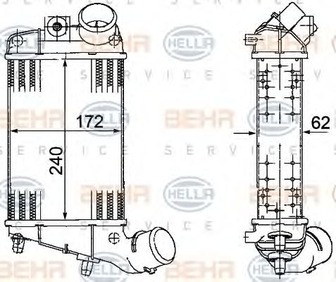 Intercooler, compresor
