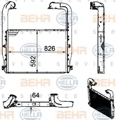 Intercooler, compresor