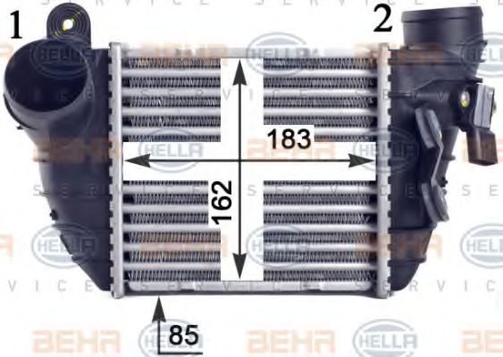 Intercooler, compresor