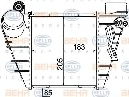 Intercooler, compresor