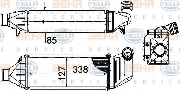 Intercooler, compresor
