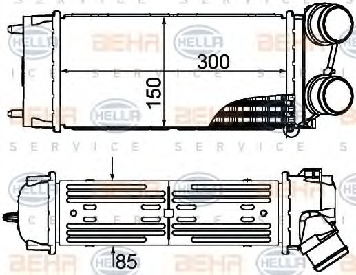 Intercooler, compresor