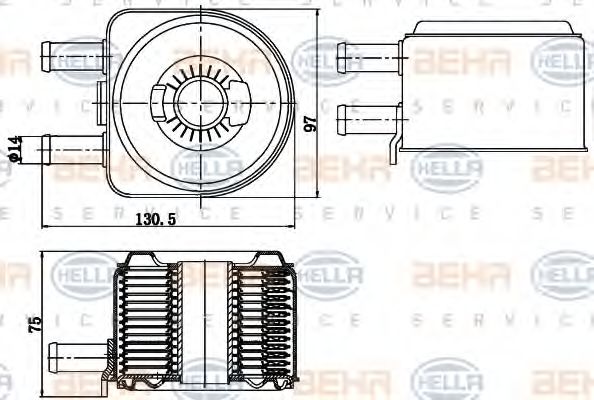 Radiator ulei, ulei motor