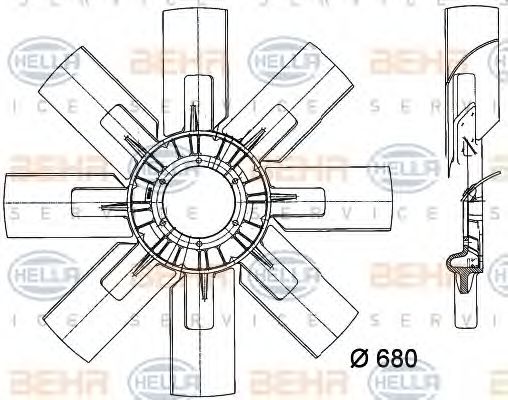 Paleta ventilator, racire motor