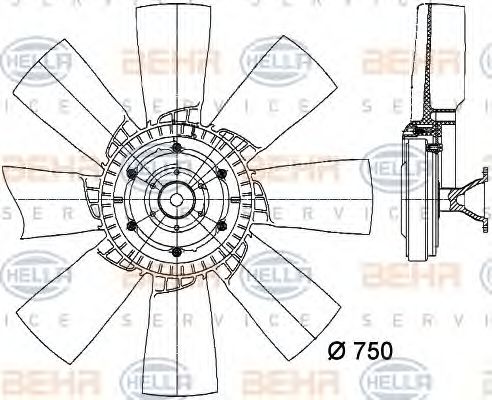 Ventilator, radiator