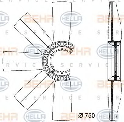 Paleta ventilator, racire motor