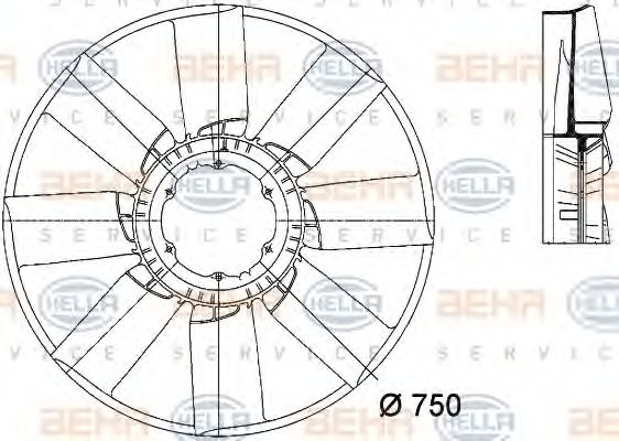 Paleta ventilator, racire motor