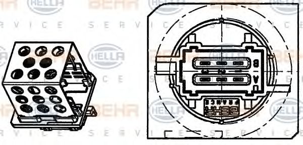 Rezistor, ventilator habitaclu