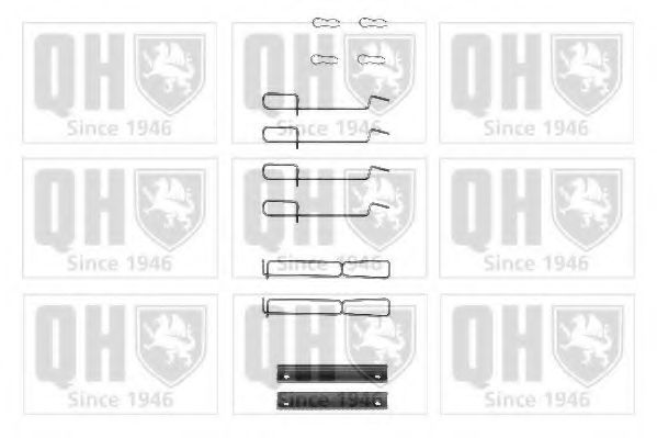 Set accesorii, placute frana