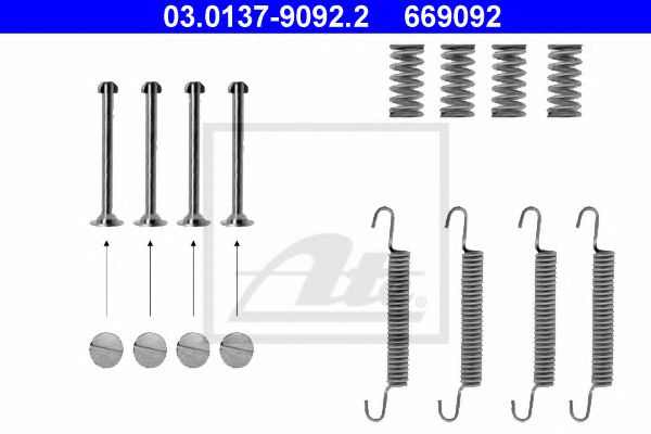 set accesorii, saboti frana parcare